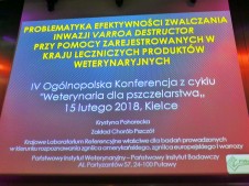 Weterynaria dla pszczelarstwa - Kielce 2018