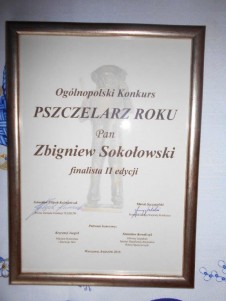 Ogólnopolski Pszczelarz Roku 2016 Warszawa